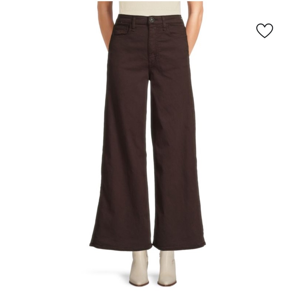 rag & bone Wide-Leg Brown Jeans